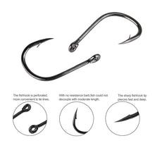 Load image into Gallery viewer, 100pcs Fishing Hooks Set Carbon Steel Single Circle Fishhook Fly Fishing Jip Barbed Carp Hooks Sea Tackle Accessories
