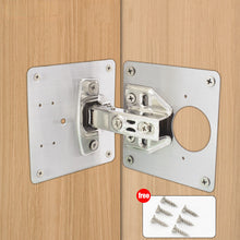 Load image into Gallery viewer, 1/2/4/8PCS Hinge Repair Plate Resistant Stainless Steel Furniture Mounted Plate Cabinet Door Hinges Repair Mount Tool
