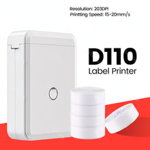 Load image into Gallery viewer, D110 Label Maker Machine Mini Pocket Thermal Label Printer All in One DIY Date Sticker for Android iOS Office Home Use
