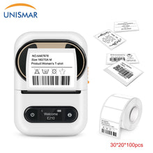 Load image into Gallery viewer, E210 Thermal Printer for Stickers Portable Wireless Bluetooth Mini Label Machine E210 Similar as Niimbot B21 Sticker Printers
