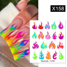 Load image into Gallery viewer, 1 Sheet Nail Water Decals Transfer Lavender Spring Flower Leaves Nail Art Stickers Nail Art Manicure DIY
