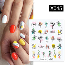 Load image into Gallery viewer, 1 Sheet Nail Water Decals Transfer Lavender Spring Flower Leaves Nail Art Stickers Nail Art Manicure DIY
