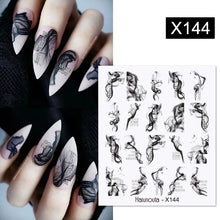 Load image into Gallery viewer, 1 Sheet Nail Water Decals Transfer Lavender Spring Flower Leaves Nail Art Stickers Nail Art Manicure DIY
