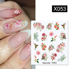 Load image into Gallery viewer, 1 Sheet Nail Water Decals Transfer Lavender Spring Flower Leaves Nail Art Stickers Nail Art Manicure DIY
