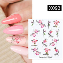 Load image into Gallery viewer, 1 Sheet Nail Water Decals Transfer Lavender Spring Flower Leaves Nail Art Stickers Nail Art Manicure DIY
