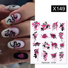 Load image into Gallery viewer, 1 Sheet Nail Water Decals Transfer Lavender Spring Flower Leaves Nail Art Stickers Nail Art Manicure DIY
