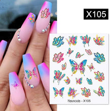 Load image into Gallery viewer, 1 Sheet Nail Water Decals Transfer Lavender Spring Flower Leaves Nail Art Stickers Nail Art Manicure DIY
