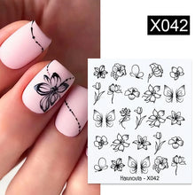 Load image into Gallery viewer, 1 Sheet Nail Water Decals Transfer Lavender Spring Flower Leaves Nail Art Stickers Nail Art Manicure DIY
