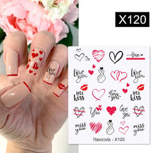 Load image into Gallery viewer, 1 Sheet Nail Water Decals Transfer Lavender Spring Flower Leaves Nail Art Stickers Nail Art Manicure DIY
