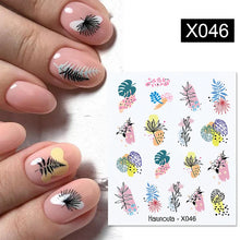 Load image into Gallery viewer, 1 Sheet Nail Water Decals Transfer Lavender Spring Flower Leaves Nail Art Stickers Nail Art Manicure DIY
