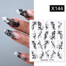 Load image into Gallery viewer, 1 Sheet Nail Water Decals Transfer Lavender Spring Flower Leaves Nail Art Stickers Nail Art Manicure DIY
