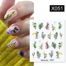 Load image into Gallery viewer, 1 Sheet Nail Water Decals Transfer Lavender Spring Flower Leaves Nail Art Stickers Nail Art Manicure DIY
