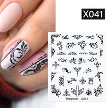 Load image into Gallery viewer, 1 Sheet Nail Water Decals Transfer Lavender Spring Flower Leaves Nail Art Stickers Nail Art Manicure DIY
