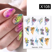 Load image into Gallery viewer, 1 Sheet Nail Water Decals Transfer Lavender Spring Flower Leaves Nail Art Stickers Nail Art Manicure DIY
