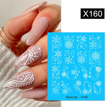 Load image into Gallery viewer, 1 Sheet Nail Water Decals Transfer Lavender Spring Flower Leaves Nail Art Stickers Nail Art Manicure DIY
