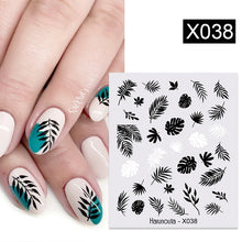 Load image into Gallery viewer, 1 Sheet Nail Water Decals Transfer Lavender Spring Flower Leaves Nail Art Stickers Nail Art Manicure DIY
