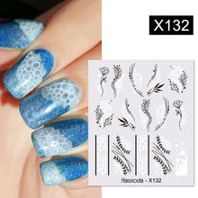 Load image into Gallery viewer, 1 Sheet Nail Water Decals Transfer Lavender Spring Flower Leaves Nail Art Stickers Nail Art Manicure DIY
