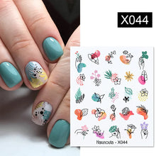 Load image into Gallery viewer, 1 Sheet Nail Water Decals Transfer Lavender Spring Flower Leaves Nail Art Stickers Nail Art Manicure DIY
