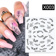 Load image into Gallery viewer, 1 Sheet Nail Water Decals Transfer Lavender Spring Flower Leaves Nail Art Stickers Nail Art Manicure DIY
