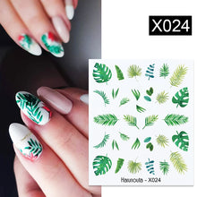 Load image into Gallery viewer, 1 Sheet Nail Water Decals Transfer Lavender Spring Flower Leaves Nail Art Stickers Nail Art Manicure DIY
