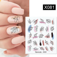 Load image into Gallery viewer, 1 Sheet Nail Water Decals Transfer Lavender Spring Flower Leaves Nail Art Stickers Nail Art Manicure DIY
