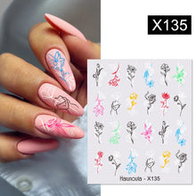 Load image into Gallery viewer, 1 Sheet Nail Water Decals Transfer Lavender Spring Flower Leaves Nail Art Stickers Nail Art Manicure DIY
