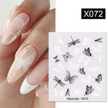 Load image into Gallery viewer, 1 Sheet Nail Water Decals Transfer Lavender Spring Flower Leaves Nail Art Stickers Nail Art Manicure DIY
