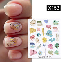 Load image into Gallery viewer, 1 Sheet Nail Water Decals Transfer Lavender Spring Flower Leaves Nail Art Stickers Nail Art Manicure DIY
