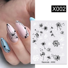 Load image into Gallery viewer, 1 Sheet Nail Water Decals Transfer Lavender Spring Flower Leaves Nail Art Stickers Nail Art Manicure DIY
