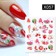 Load image into Gallery viewer, 1 Sheet Nail Water Decals Transfer Lavender Spring Flower Leaves Nail Art Stickers Nail Art Manicure DIY
