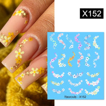 Load image into Gallery viewer, 1 Sheet Nail Water Decals Transfer Lavender Spring Flower Leaves Nail Art Stickers Nail Art Manicure DIY
