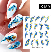 Load image into Gallery viewer, 1 Sheet Nail Water Decals Transfer Lavender Spring Flower Leaves Nail Art Stickers Nail Art Manicure DIY
