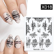 Load image into Gallery viewer, 1 Sheet Nail Water Decals Transfer Lavender Spring Flower Leaves Nail Art Stickers Nail Art Manicure DIY
