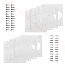 Load image into Gallery viewer, 1/2/4/8PCS Hinge Repair Plate Resistant Stainless Steel Furniture Mounted Plate Cabinet Door Hinges Repair Mount Tool
