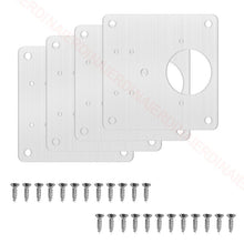 Load image into Gallery viewer, 1/2/4/8PCS Hinge Repair Plate Resistant Stainless Steel Furniture Mounted Plate Cabinet Door Hinges Repair Mount Tool
