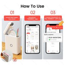 Load image into Gallery viewer, D110 Label Maker Machine Mini Pocket Thermal Label Printer All in One DIY Date Sticker for Android iOS Office Home Use
