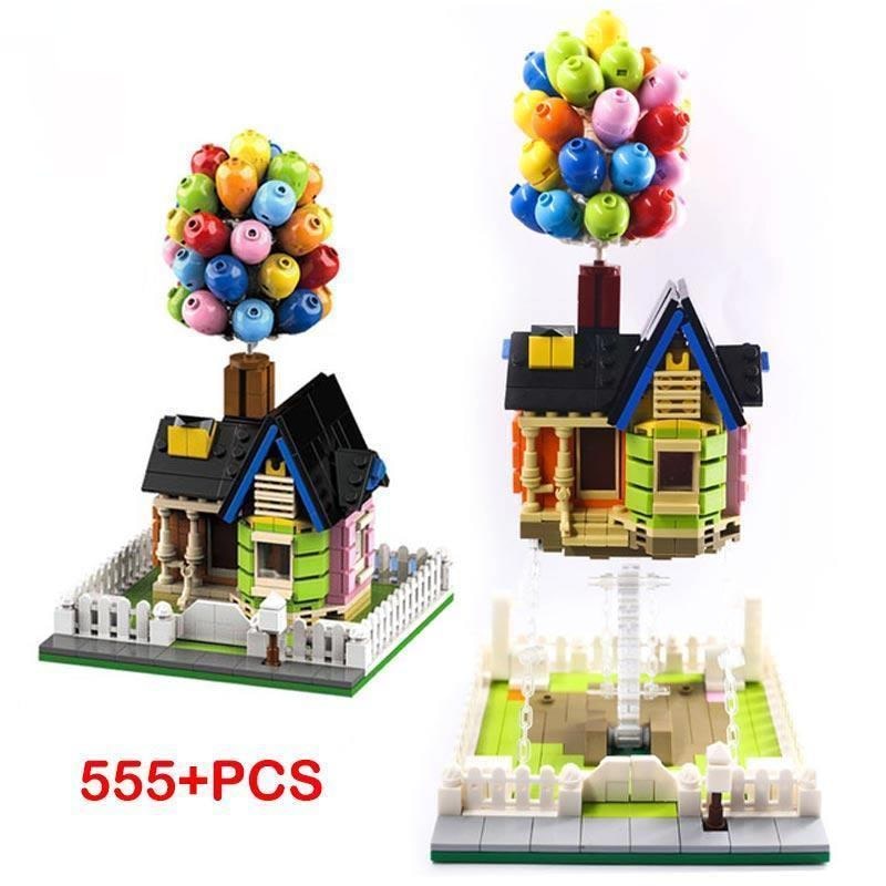 Suspended Gravity Balloon Flying House Building Blocks Creativeal Scul