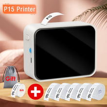 Load image into Gallery viewer, Wireless Label Printer P15 Portable Bluetooth Thermal Label Maker Handheld Mini Machine with Adhesive Label Tape Home Office Use
