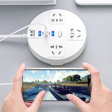Load image into Gallery viewer, 0.8-4.8m extension cord socket cable enchufe USB wall plug Smart socket strip Network filter Electrical outlets power strip
