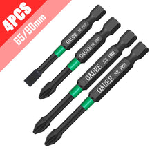 Load image into Gallery viewer, 1/2/3/6pcs Magnetic Batch Head Impact Strong Cross High Hardness 25/50/65/70/90mm Anti Non-slip WaterProof PH2 Screwdriver Set
