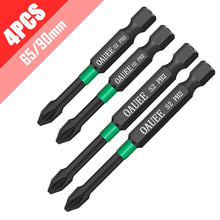 Load image into Gallery viewer, 1/2/3/6pcs Magnetic Batch Head Impact Strong Cross High Hardness 25/50/65/70/90mm Anti Non-slip WaterProof PH2 Screwdriver Set
