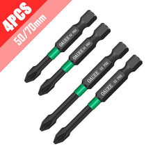 Load image into Gallery viewer, 1/2/3/6pcs Magnetic Batch Head Impact Strong Cross High Hardness 25/50/65/70/90mm Anti Non-slip WaterProof PH2 Screwdriver Set
