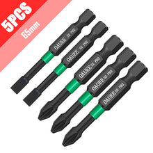 Load image into Gallery viewer, 1/2/3/6pcs Magnetic Batch Head Impact Strong Cross High Hardness 25/50/65/70/90mm Anti Non-slip WaterProof PH2 Screwdriver Set
