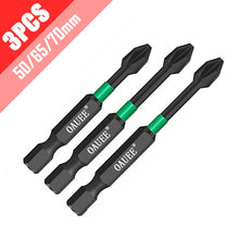 Load image into Gallery viewer, 1/2/3/6pcs Magnetic Batch Head Impact Strong Cross High Hardness 25/50/65/70/90mm Anti Non-slip WaterProof PH2 Screwdriver Set
