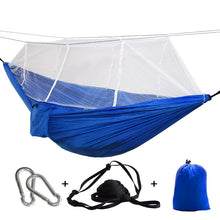 Load image into Gallery viewer, 1-2 Person Outdoor Mosquito Net Parachute Hammock Camping Hanging Sleeping Bed Swing Portable  Double  Chair Hamac Army Green
