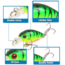 Load image into Gallery viewer, 1 PCS Minnow Fishing Lure 45mm 3.8g Crankbait Hard Bait Topwater Artificial Wobbler Bass Japan Fly Fishing Accessories
