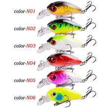 Load image into Gallery viewer, 1 PCS Minnow Fishing Lure 45mm 3.8g Crankbait Hard Bait Topwater Artificial Wobbler Bass Japan Fly Fishing Accessories
