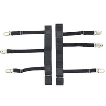 Load image into Gallery viewer, 1 Pair Men Shirt Stay Belt with Non-slip Locking Clips Adjustable Lock Tirant Shirts Tucker Leg Thigh Suspender Garters Strap
