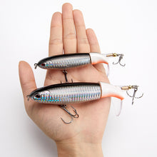 Load image into Gallery viewer, 1 Pcs 10cm/14cm Topwater Fishing Lure Whopper Popper Artificial Bait Hard Plopper Soft Rotating Tail Fishing Tackle Fishing Bait
