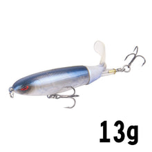 Load image into Gallery viewer, 1 Pcs 10cm/14cm Topwater Fishing Lure Whopper Popper Artificial Bait Hard Plopper Soft Rotating Tail Fishing Tackle Fishing Bait
